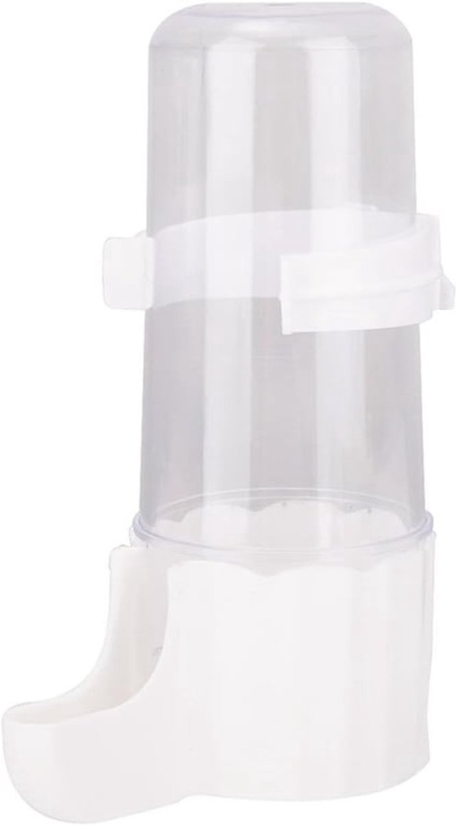 Waterdispenser voor Huisdieren, Automatische Hangende Drinkbak Vogels Waterdispenser Parkieten Watertoevoer voor Papegaaien en Accessoires Papegaaienkooien (Wit)