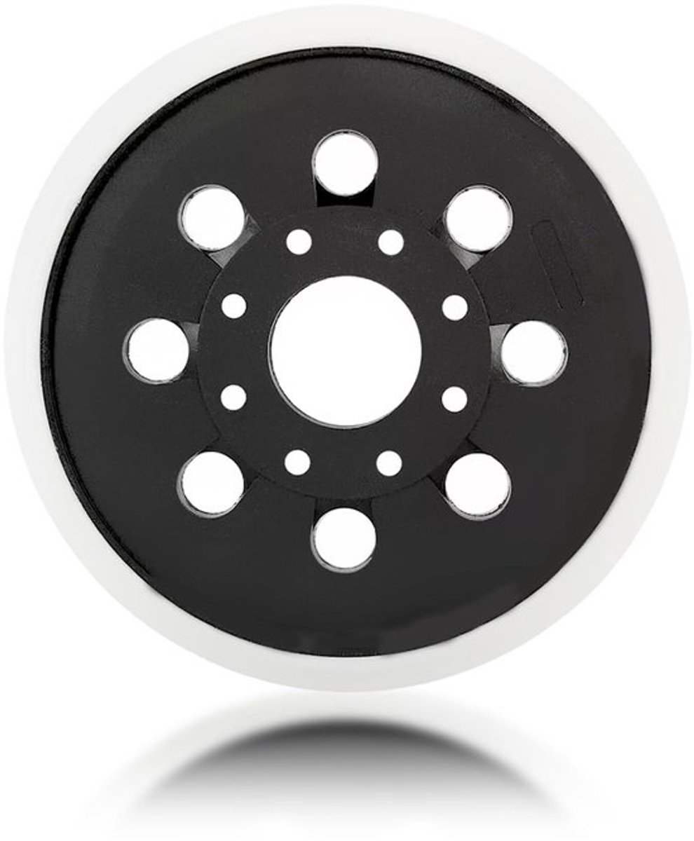 125 mm metalen polijstschijf met 8 gaten en 4 oogjes, klittenband systeem voor auto-detaillering, 1 stuk schuurschijf voor het verfijnen en polijsten van metalen oppervlakken