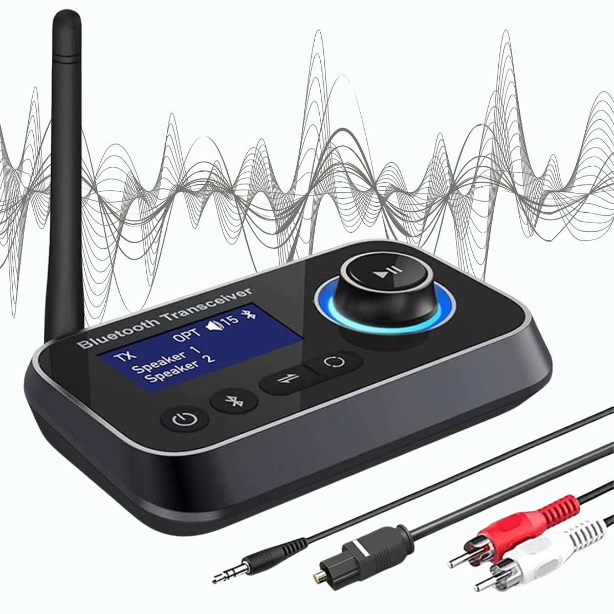 CLGP® Bluetooth Transmitter - Bluetooth Receiver - Adapter - Zwart