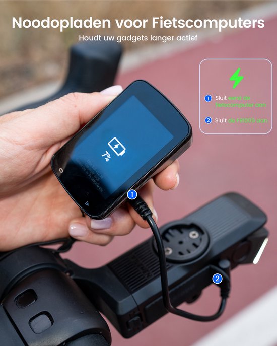 RAVEMEN FR1000 1000 lumen koplamp- voor fiets voor nachtverlichting en dagzicht- automatisch in- en uitschakelen-snelsluiting-voor fietsen op de weg en VTT- waterdicht IPX6 — afbeelding 3