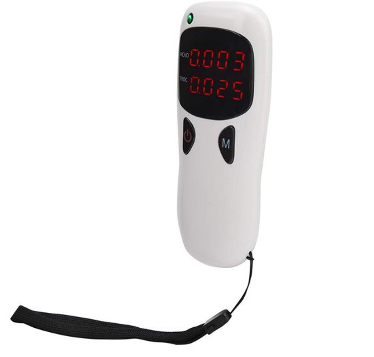 Draagbare formaldehyde detector en TVOC monitor met tester mal van 20x12x4 cm voor nauwkeurige luchtkwaliteitsmetingen en snelle detectie van HCHO-gehalte