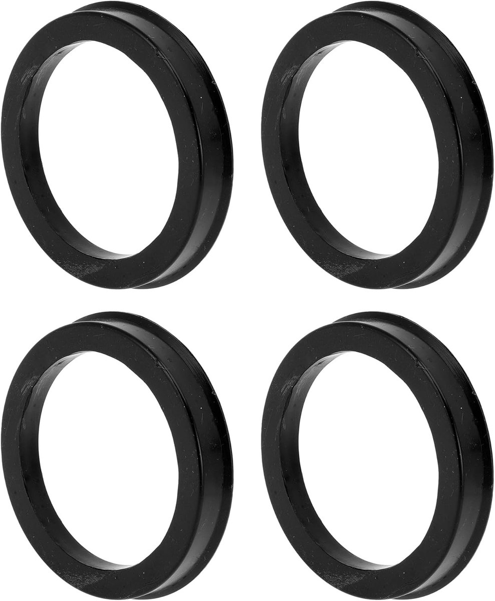 Car Wheel Hub Centric Ringen 69.6mm naar 54.2mm Zwart Polycarbonaat 4 Stuks voor Versterkte Stabiliteit en Schokabsorptie