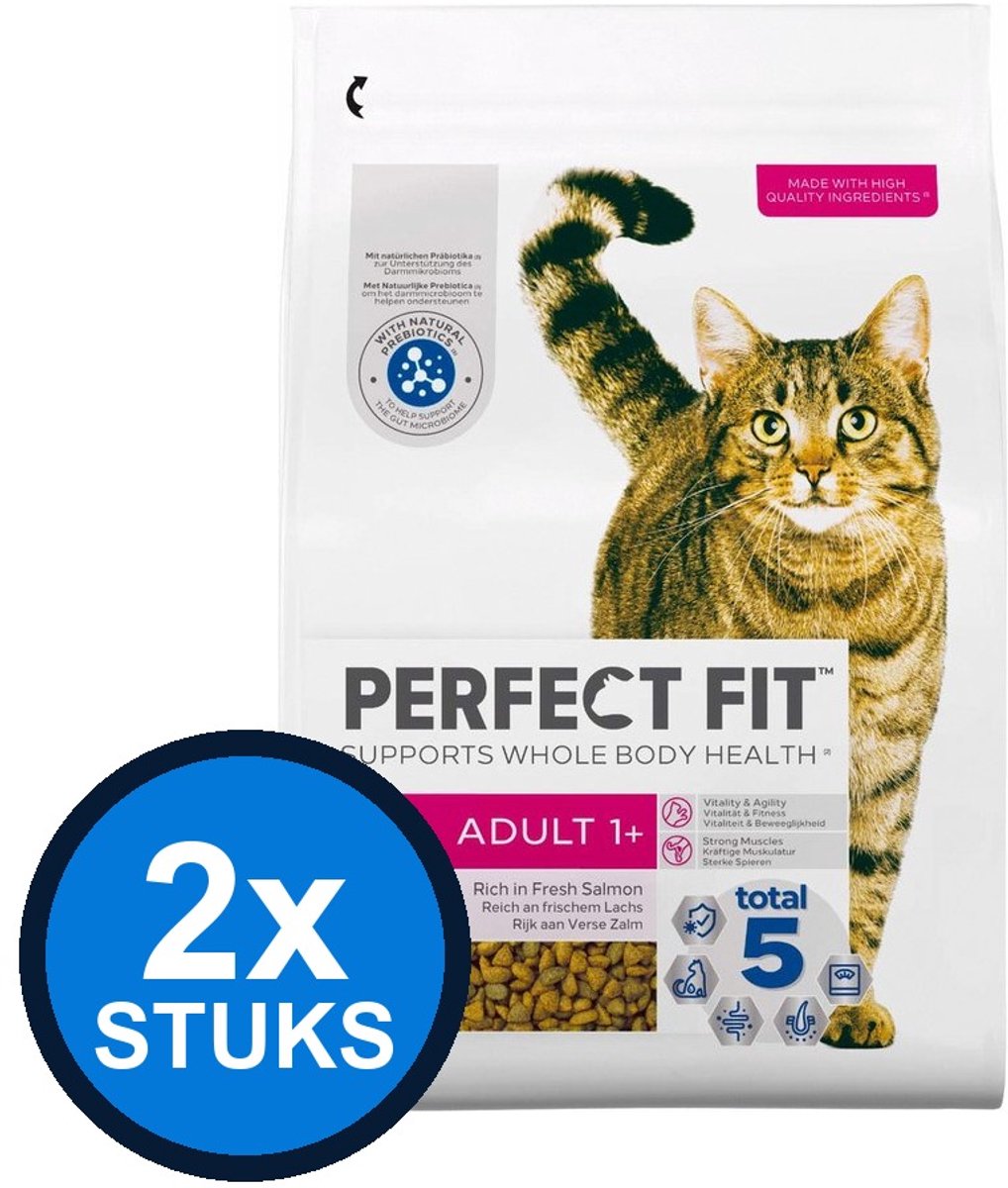 Perfect Fit Perfect Fit - droog adult zalm 2,8kg - Kattenvoer - 2.8 kg