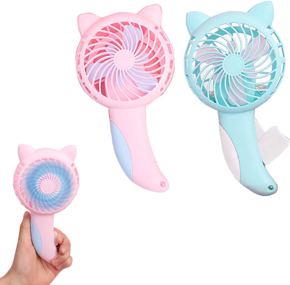 Draagbare Ventilator - Mini Ventilator Handventilator - Buitenactiviteiten - Stil en Compact - 5.7 x 19 x 5.7 cm