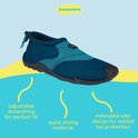 Blauwe Waimea waterschoen met mesh en trekkoord voor perfecte pasvorm.
