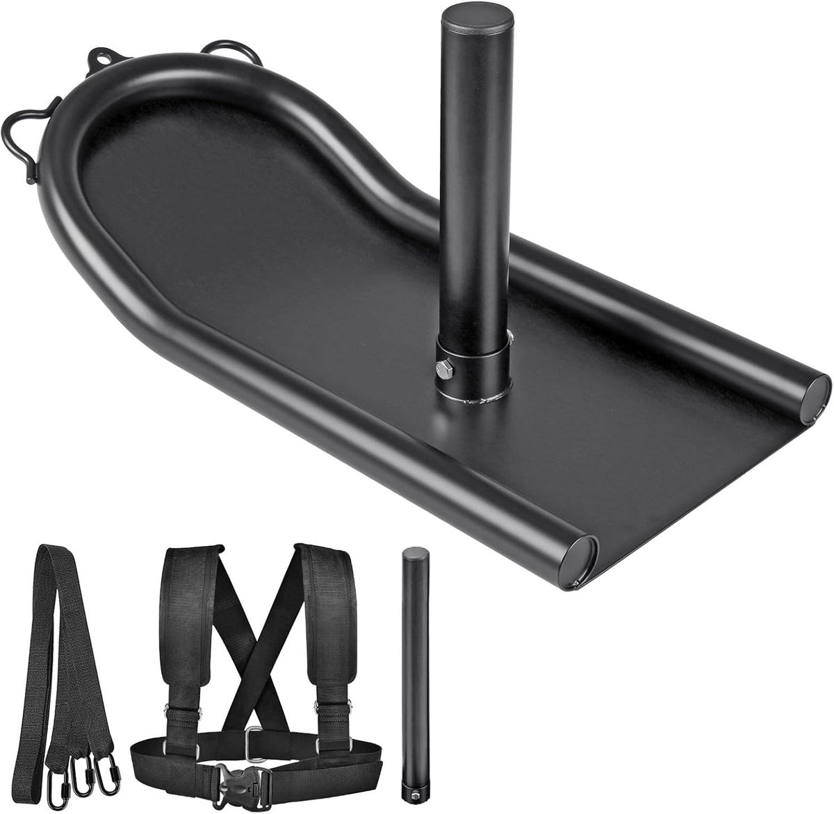 Krachtige Sled voor Workout en Fitness, Ideaal voor Krachttraining, Snelheidsverbetering en Atletische Oefeningen met 2.5 cm Gewichtsschijven