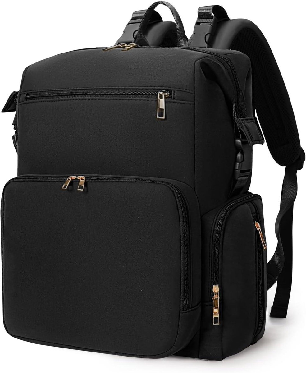 Baby luiertas rugzak - Maternity tas - Baby verzorging - Inclusief verschoningsmat - 45 x 35 cm - Zwart
