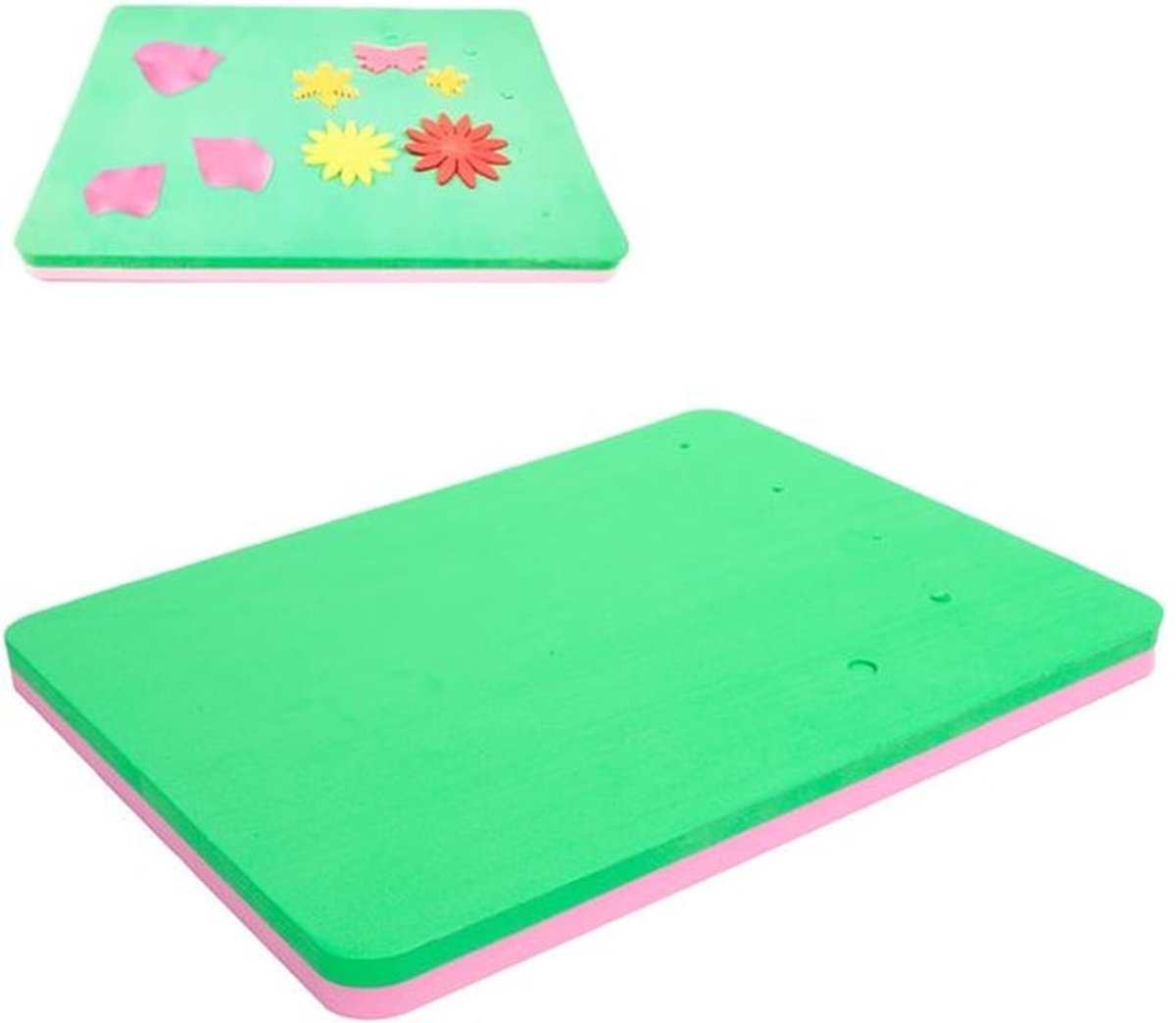 Fondant Foam Pad - 5-Gaten Taart Spons Mat - 24,5x18,5cm - Voedingswaardig Materiaal