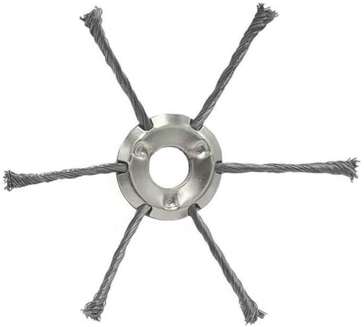 Staaldraad bosmaaier, roterende onkruidborstel, draaiknoop, trimmerkop, 25,4 mm, gatdiameter voor lithiumbatterij, grastrimmer (6T)