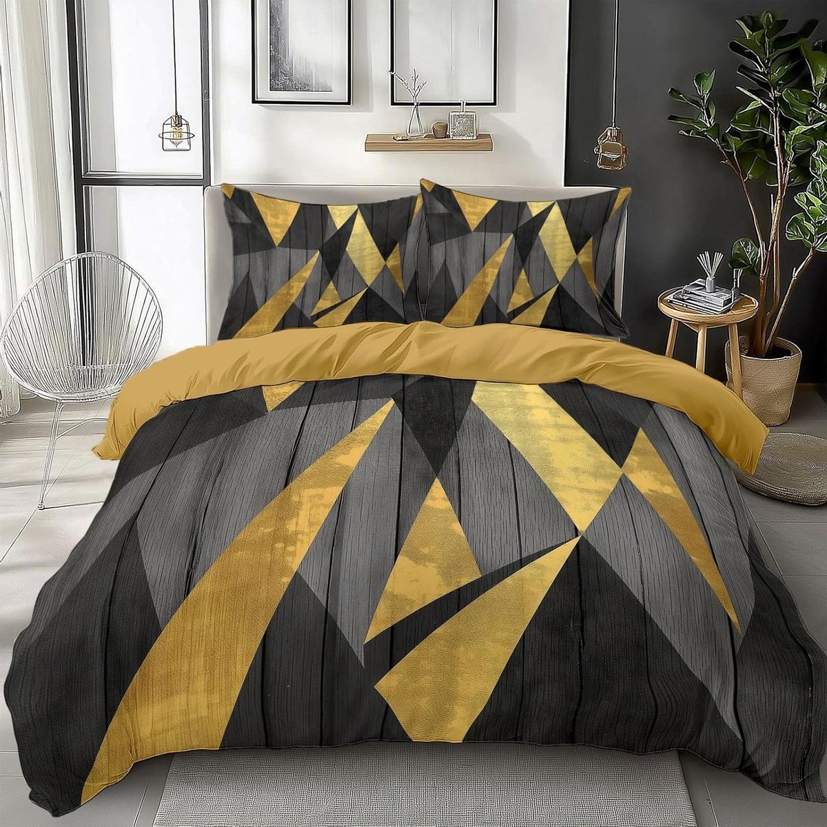 Dekbedovertrek Set - Beddengoed - Slaapkamer Decoratie - Verborgen Ritssluiting - 90 x 190