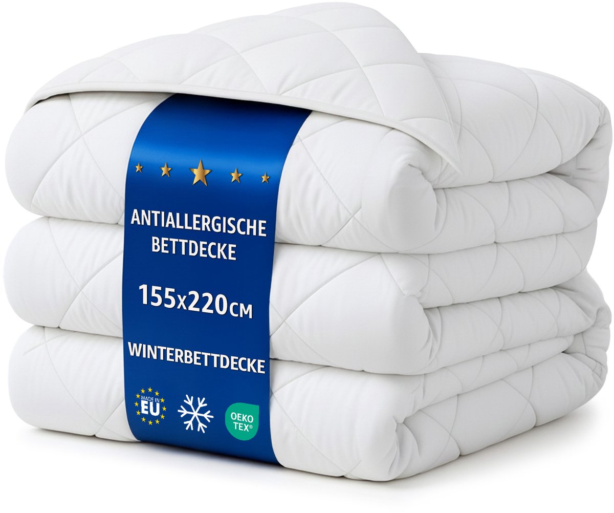 Dekbed zonder overtrek 155 x 220 cm - winterdekbed Gewatteerd en Microvezel dekbedden naar bed Dekbed 160 x 220 cm Oeko-Tex
