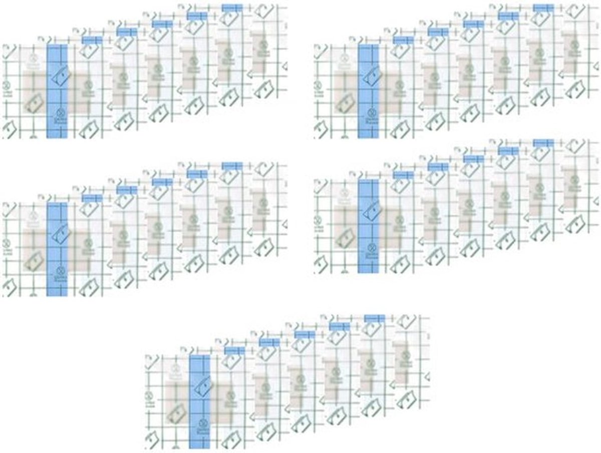 30 stuks ricinusolie-wikkel voor navel, 6 x 7 cm zelfklevende biologische katoenen wegwerppleisters met ricinusolie voor navel, zeer absorberend