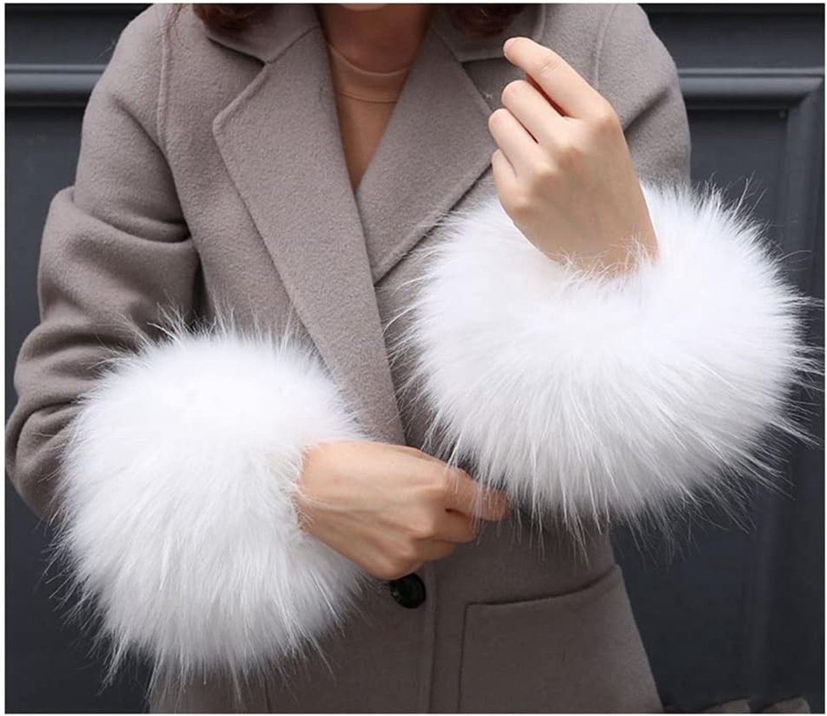 Faux Fur Polswarmer voor Dames - Winter Handwarmers met Pluche en Warmte, Ideaal voor Koude Dagen