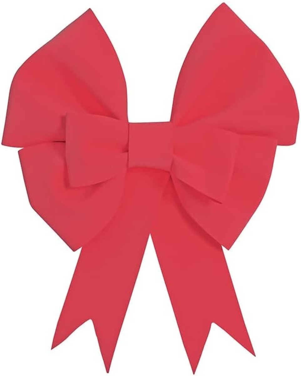 Extra Grote Rode EVA Spons Strik van 50 cm voor Decoratie, Kerst, Bruiloften en Feesten - Prefabricated Hangende Strik