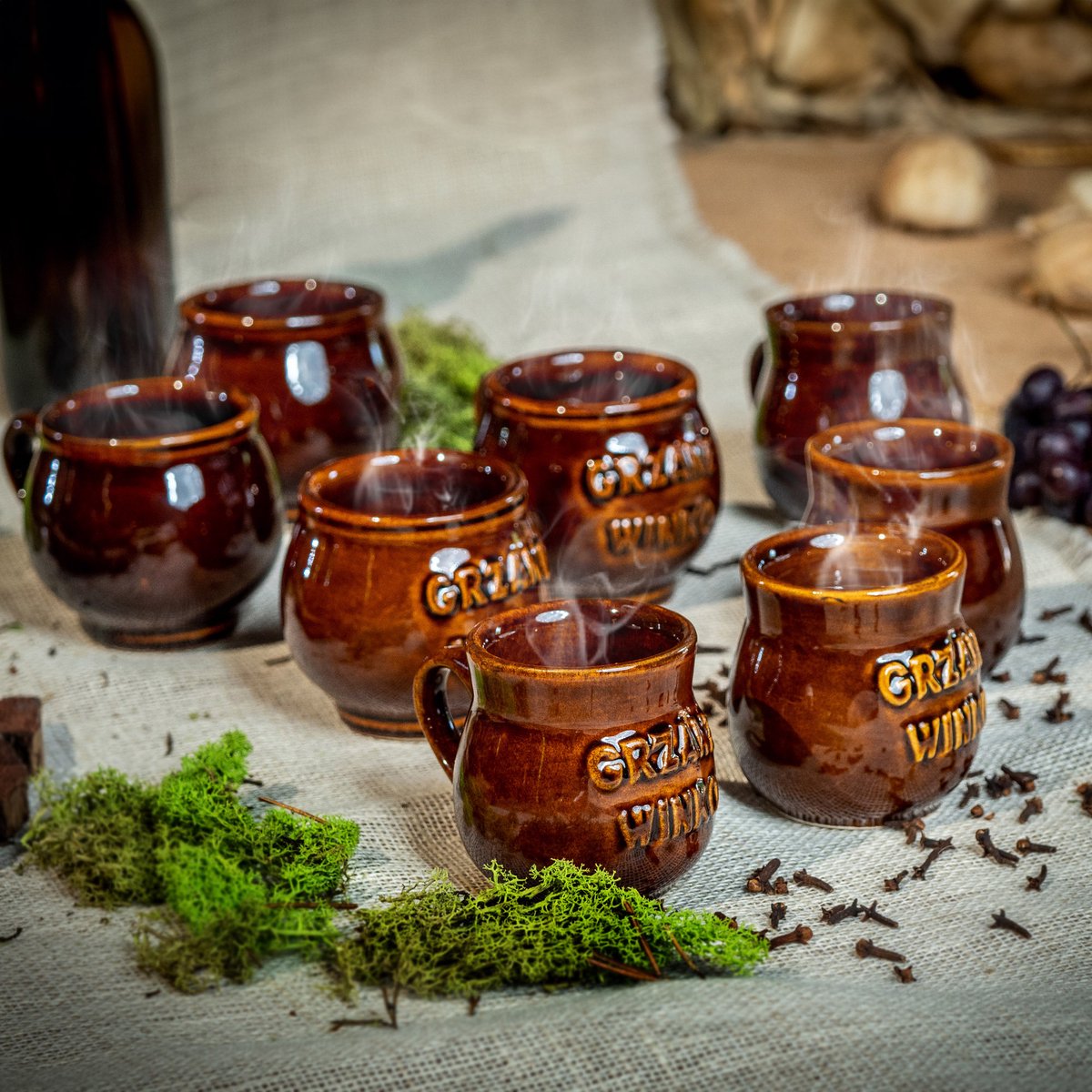 KADAX mokken voor glühwein 250 ml met handvat steengoed mok set van 2 — cadeau in Kookcadeaus - foto 4