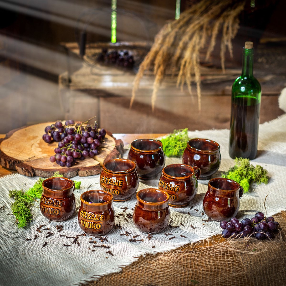 KADAX mokken voor glühwein 250 ml met handvat steengoed mok set van 2 — cadeau in Kookcadeaus - foto 3