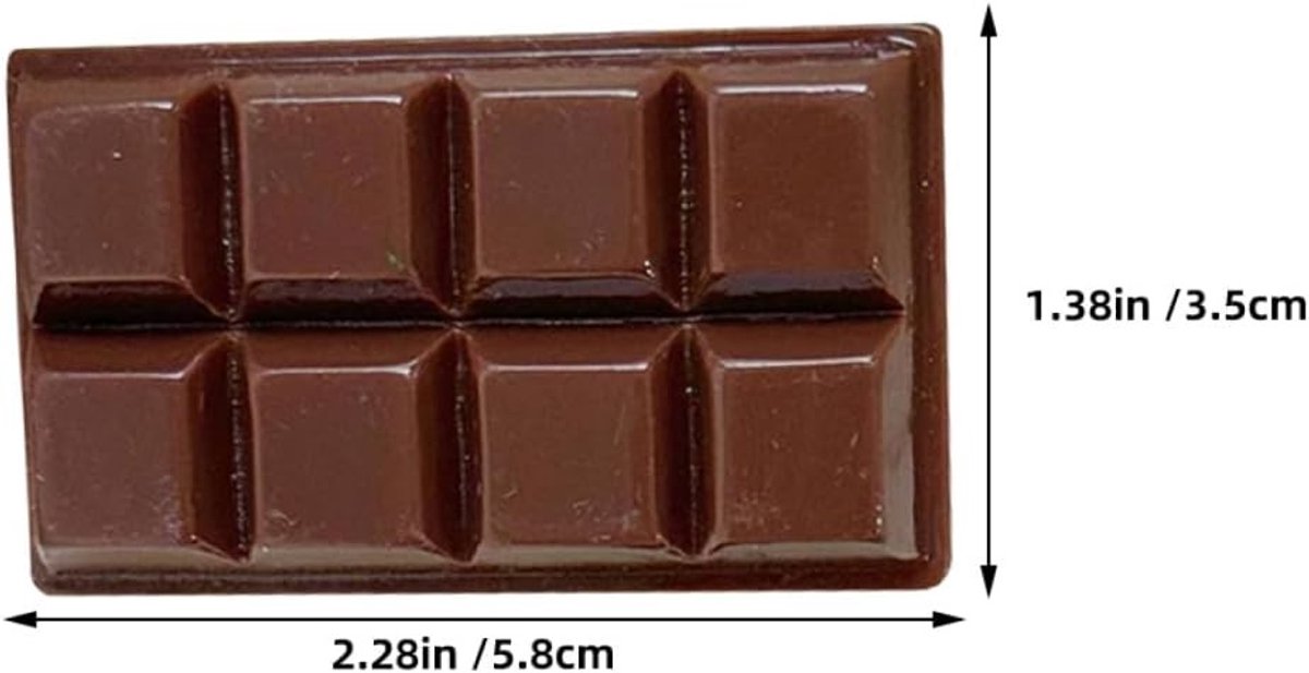 Set van 4 chocolademodellen in groot formaat, PVC, voor Valentijnsdag, romantische tafeldecoratie en feestelijke accessoires
