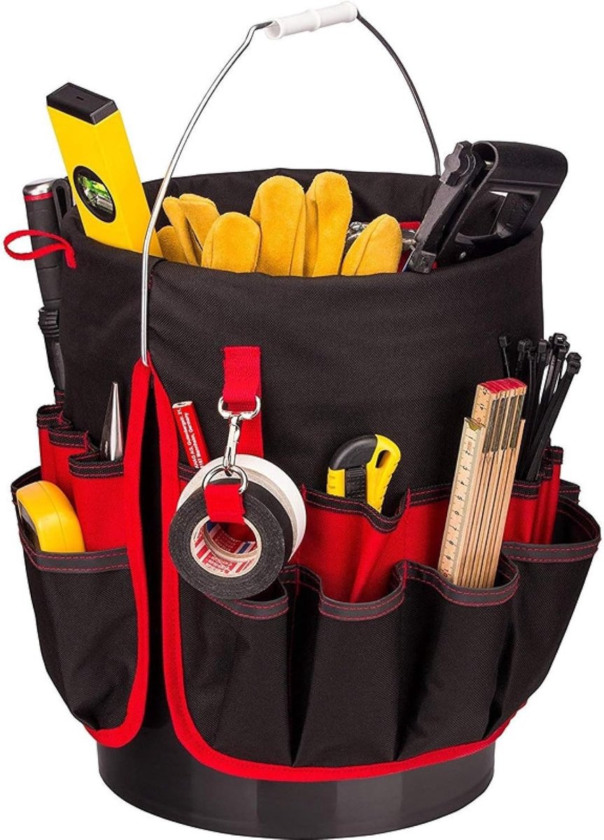 Vouwbare Tuin Gereedschap Organizer voor 1.7L Emmer - Opbergzak voor Tuinaccessoires en Gereedschap