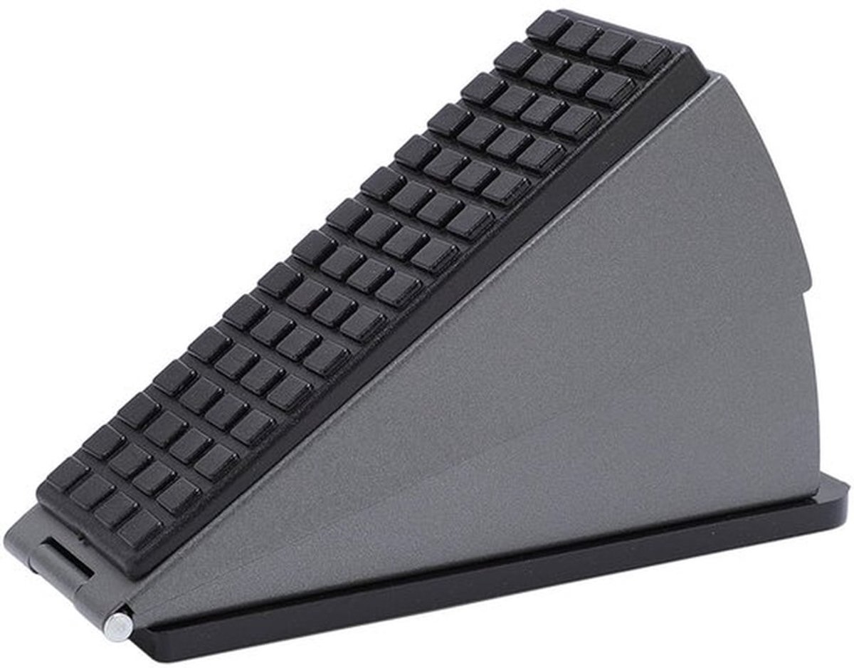 Zware Deurstopper, Veerbelast RVS Verstelbaar, Winddichte Vinger Squeegee Scherm voor Onder Deur, 1 Pack, Gemakkelijk Verstelbaar, Beveiligd Duurzaam