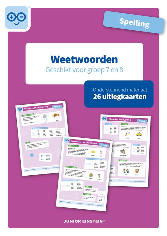 Spelling Weetwoorden Ondersteunend Materiaal groep 7 en 8 - cover