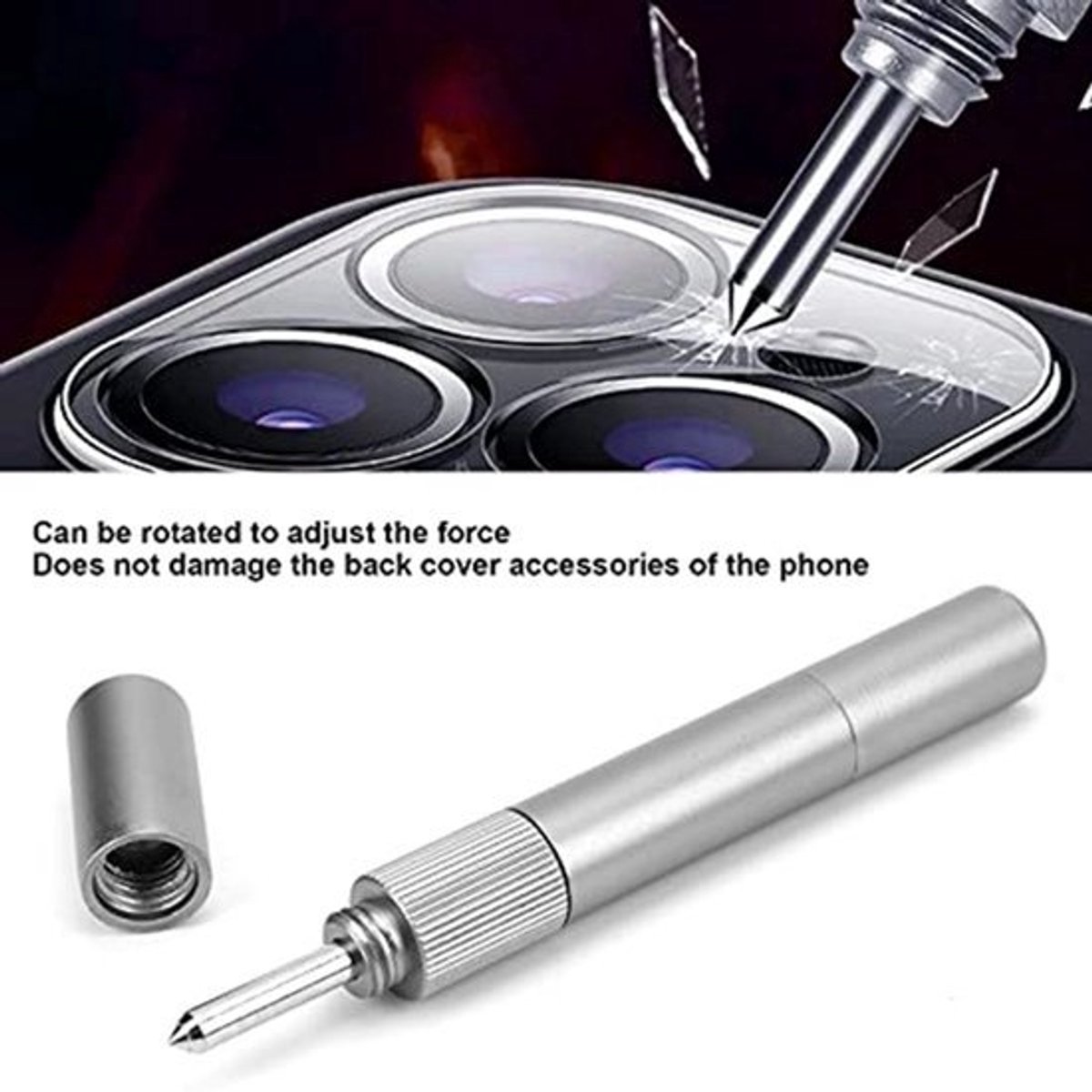 Achterste Glasbreker - Penvormig - Verstelbare Kracht - 14mm Diameter
