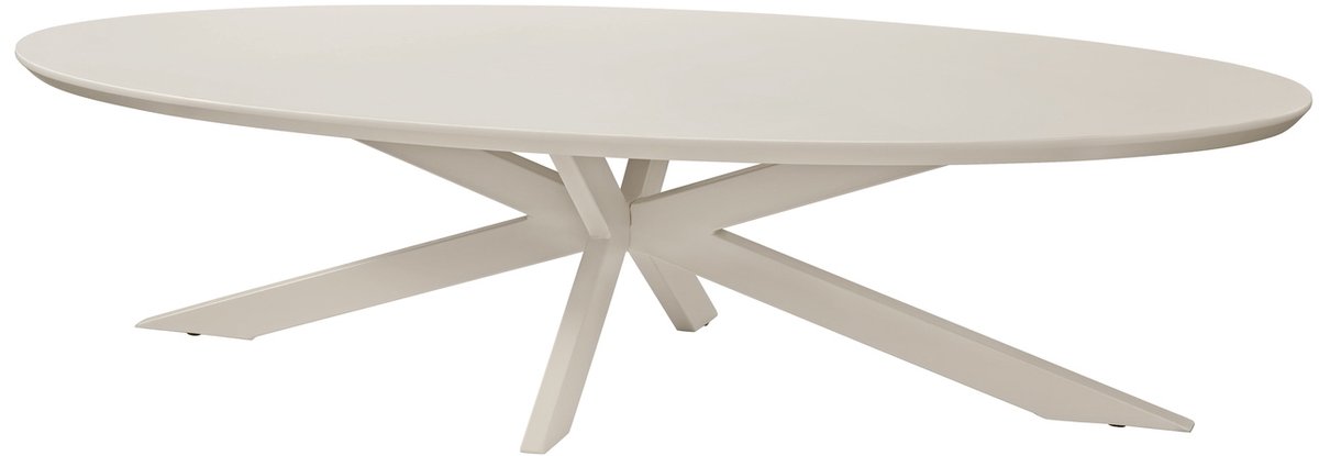 DÉJA Living Salontafel Gimo - Ovaal - Beige - 140x60 cm
