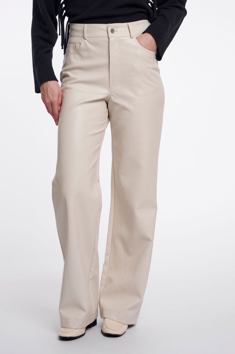 Rino & Pelle Broeken - Corian straight leg trousers petite - Effen