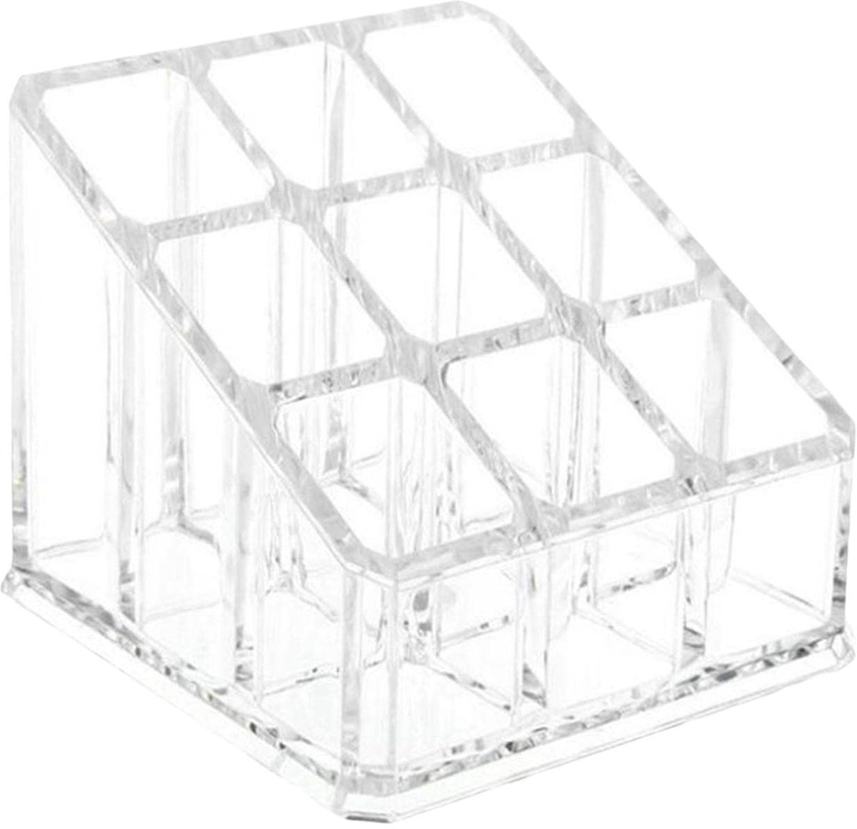 Lippenstift organizer met 9 vakjes, make-updoos, decoratie voor de kaptafel, bureaudecoratie