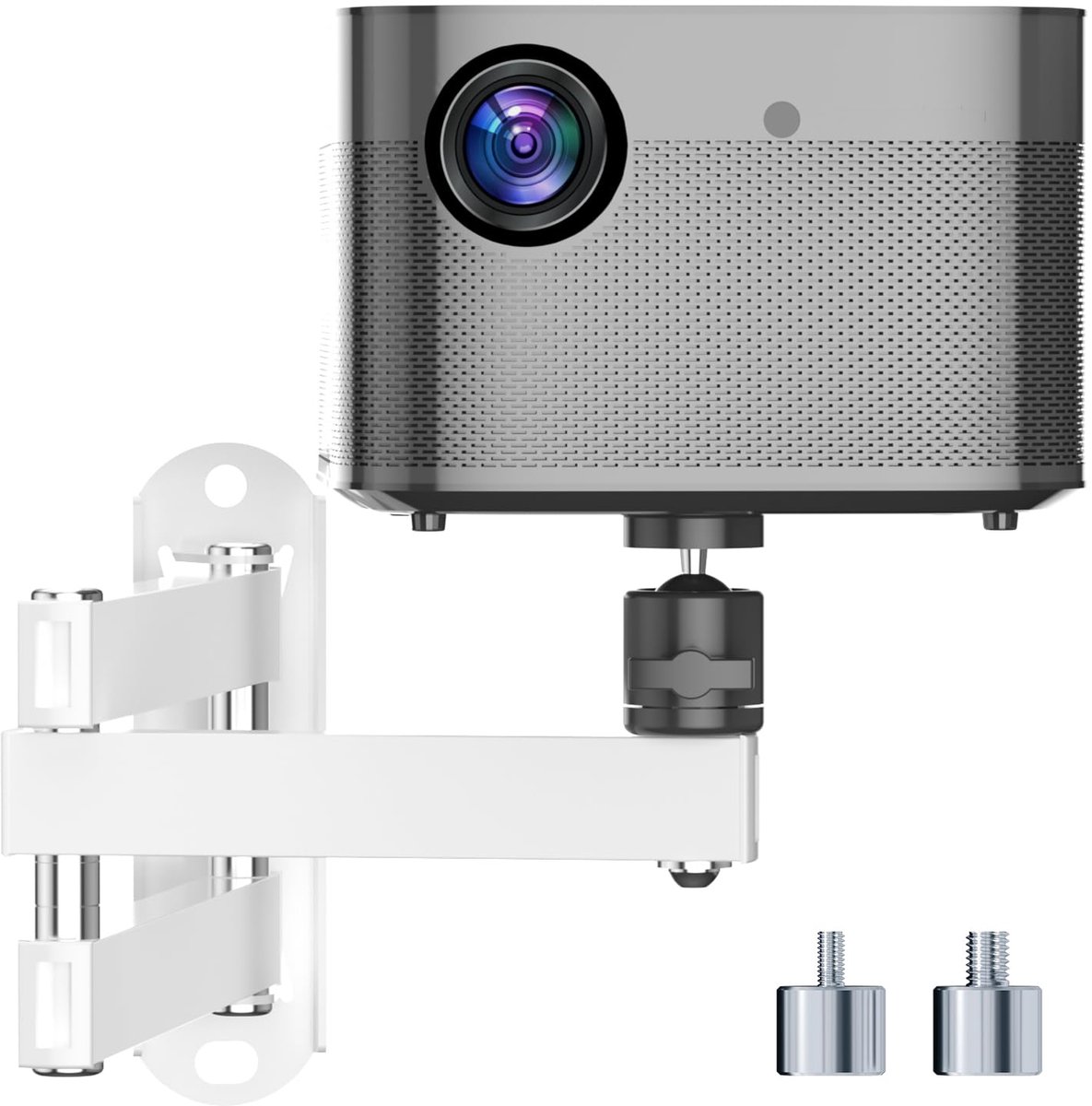 SnelShoppen - Opvouwbare Beamerhouder voor Projector, Universele Wandhouder, Instelbare Muurbeugel met 1/4 inch Schroefgrootte, Ideaal voor Thuis, Fee