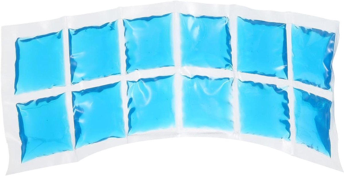 Herbruikbaar Gel Ijspak - Flexibel Koelblok - Voedsel Koelen - Langdurige Koeling - 34x12 cm - Blauw