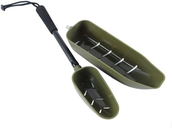 Aas Schep - Boilies Lepel - Vissen Voorbereiden - Ventilatie Gaten - Groot Formaat - Groen — afbeelding 4