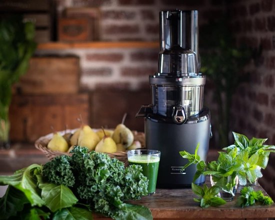 SnelShoppen - Kuvings Revo830 Sapcentrifuge met Dubbel Mondstuk, Automatisch Snijsysteem - Zwart - Ideaal voor Keuken, Gezonde Sappen, Groenten en Fru — afbeelding 2