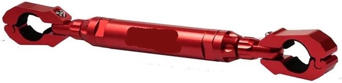 Motorfiets Stuur Balansgrepen - Dwarsstang Stuurwiel - Stabiliteit Verhogen - Verstelbaar Aluminium - 26-31 cm - Rood