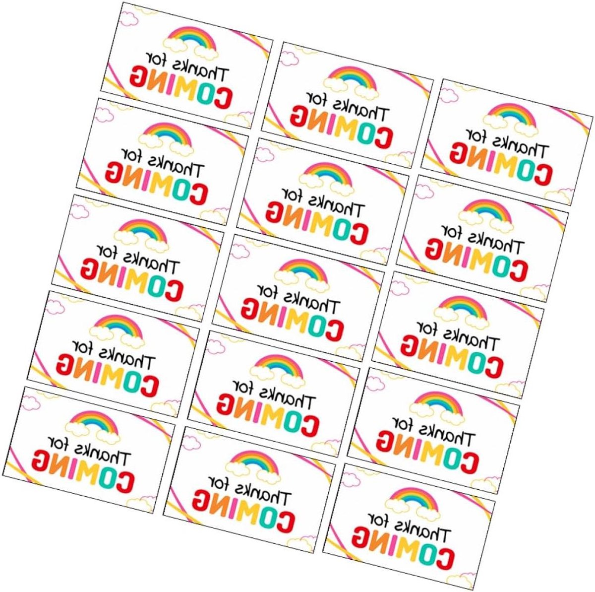 Bedankkaartjes Set - Notitiekaarten Wenskaarten - Persoonlijke Berichten Schrijven - Dikke Papier Kwaliteit - 8.5x5.5cm - Multicolor