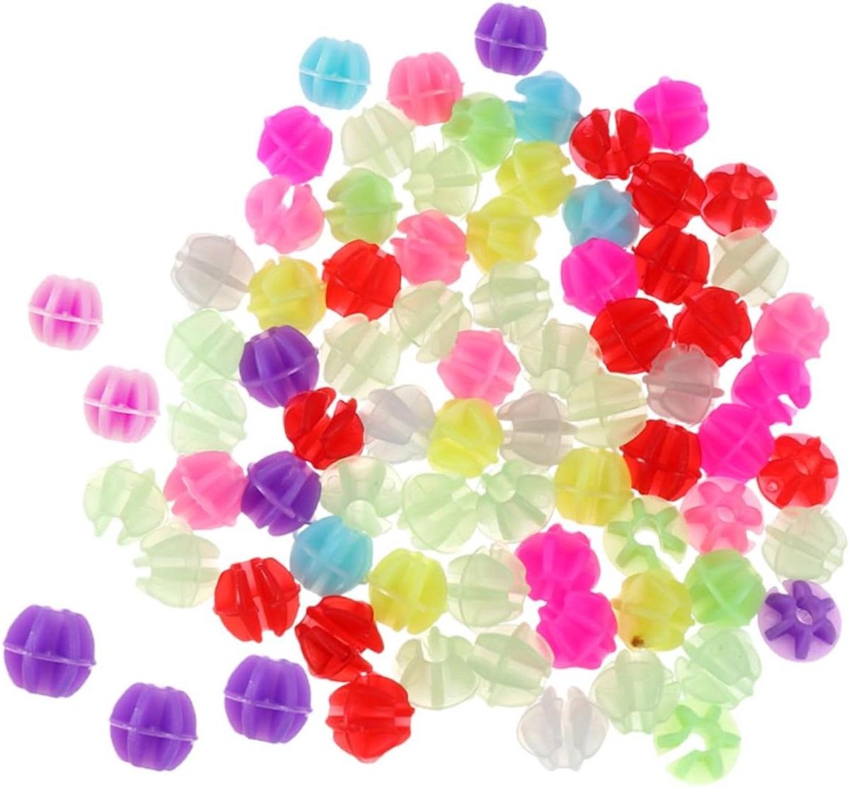 Fiets Spaken Kralen Fietsdecoratie Clips Kinderfiets Versieren Felle Kleurige Set 180 stuks Multicolor