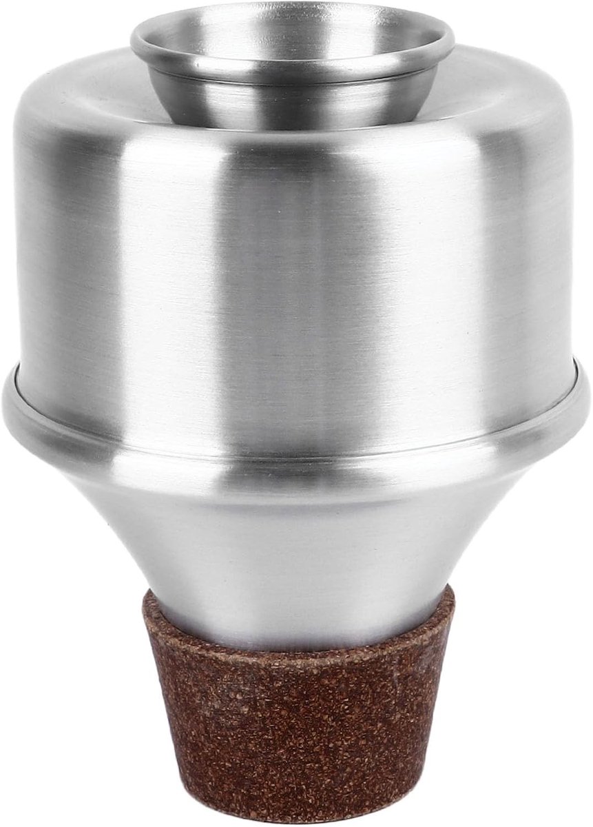 Aluminium Trompet Demper met Kurk voor Oefeningen en Symfonische Jazzband – Zilverkleurig, Lichtgewicht en Duurzaam