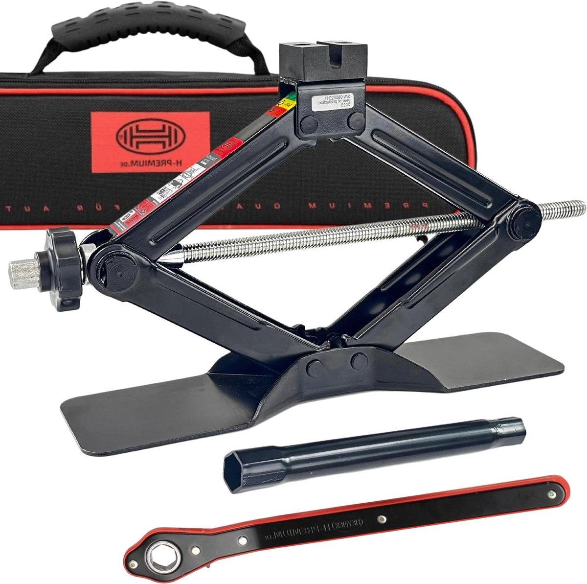 Schaarkrik - Auto Krik - Voertuig Hefben - Speciaal Hefpad - Max 440mm - Zwart