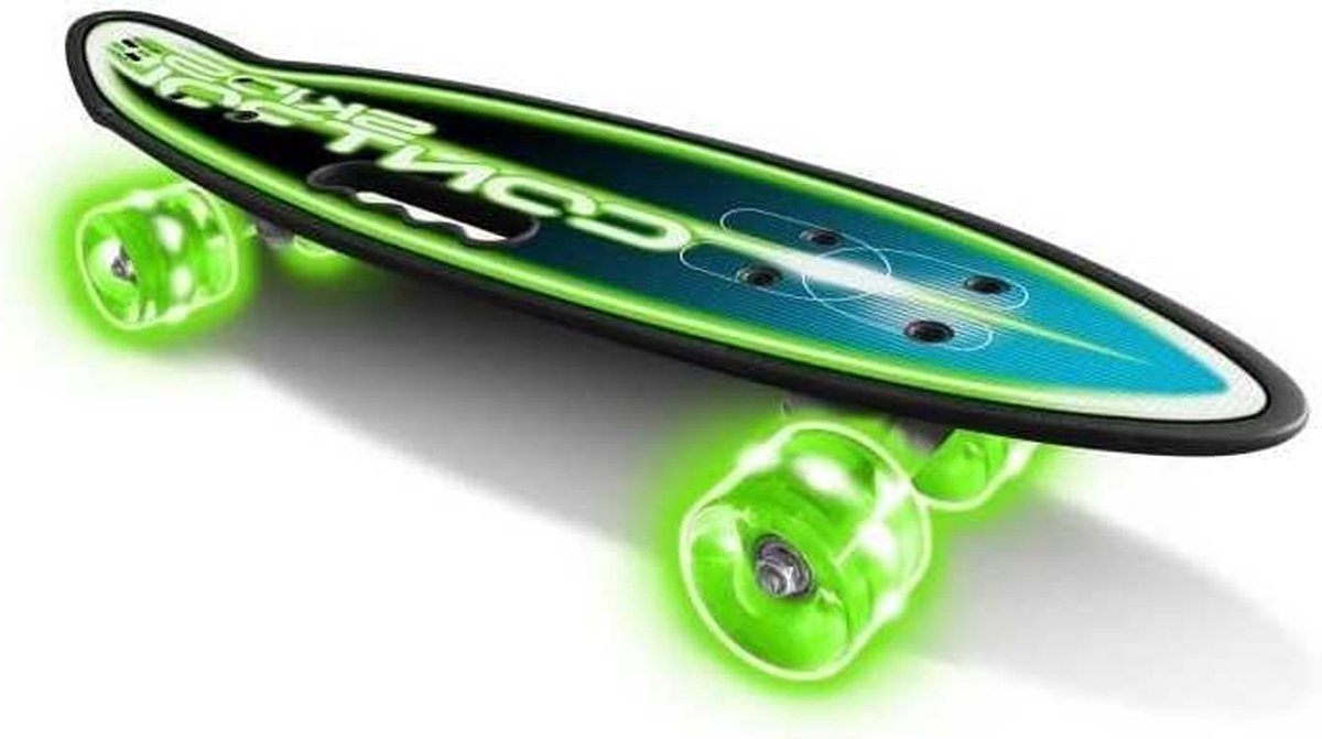 Skateboard Cruiser Board Buiten rijden Verlichte wielen 61 x 18 cm