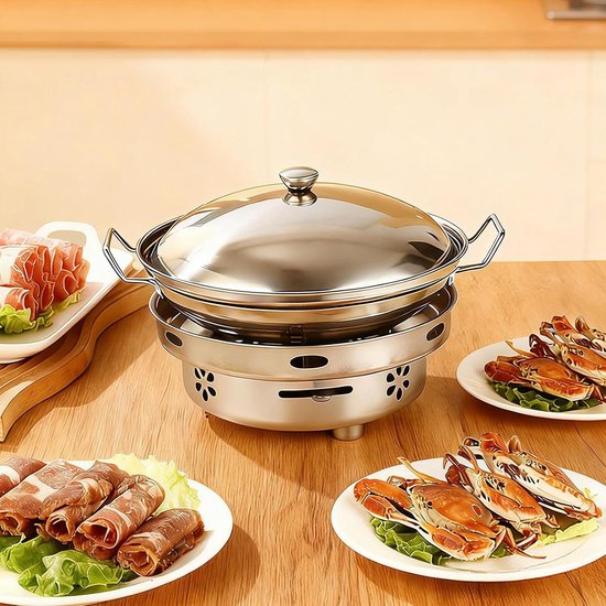 Camping Kookgerei Set - Draagbare Kooktoestel - Buiten Koken - Instelbare Vlamregeling - Compact Ontwerp - Zilver van Camping — afbeelding 4