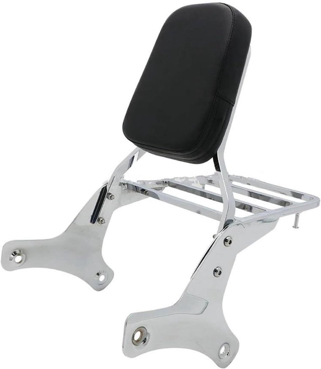 Passagiersrugleuning Motor - Motor Sissy Bar Bagagedrager - Comfortabel Reizen - Waterdicht Leer - Niet gespecificeerd - Zwart