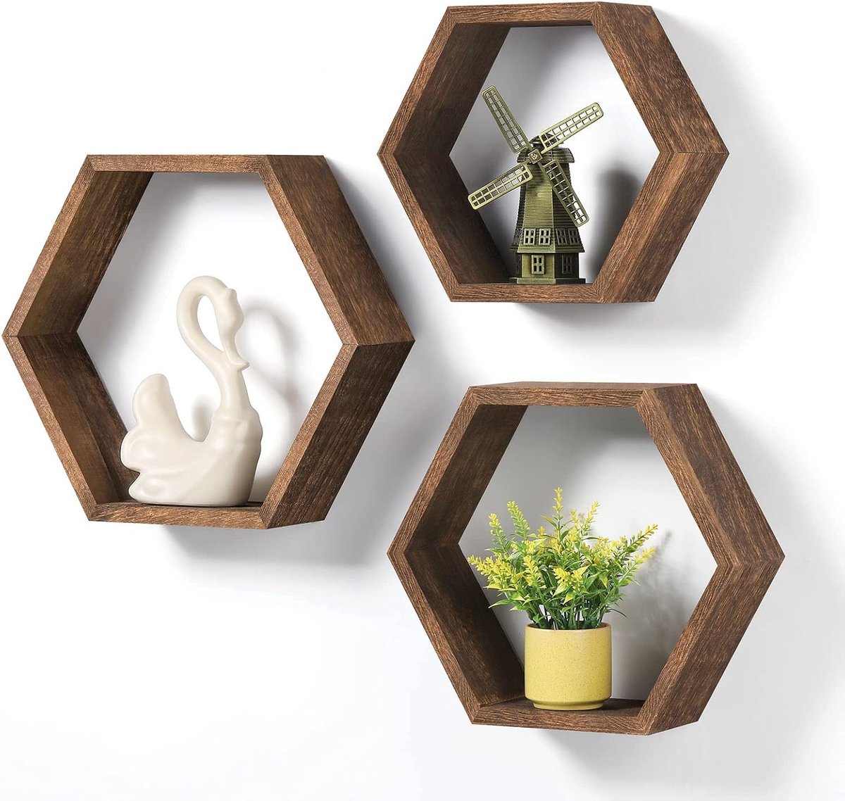 Zwevende planken, set van 3