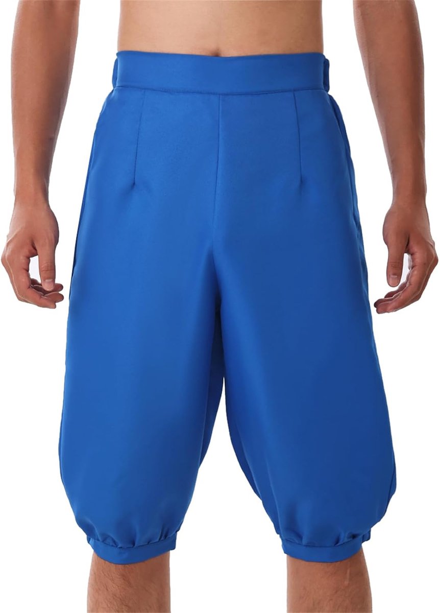 Retro koloniaal heren chic kostuum korte broek paardrijden dikke broek steampunk victoriaanse broek