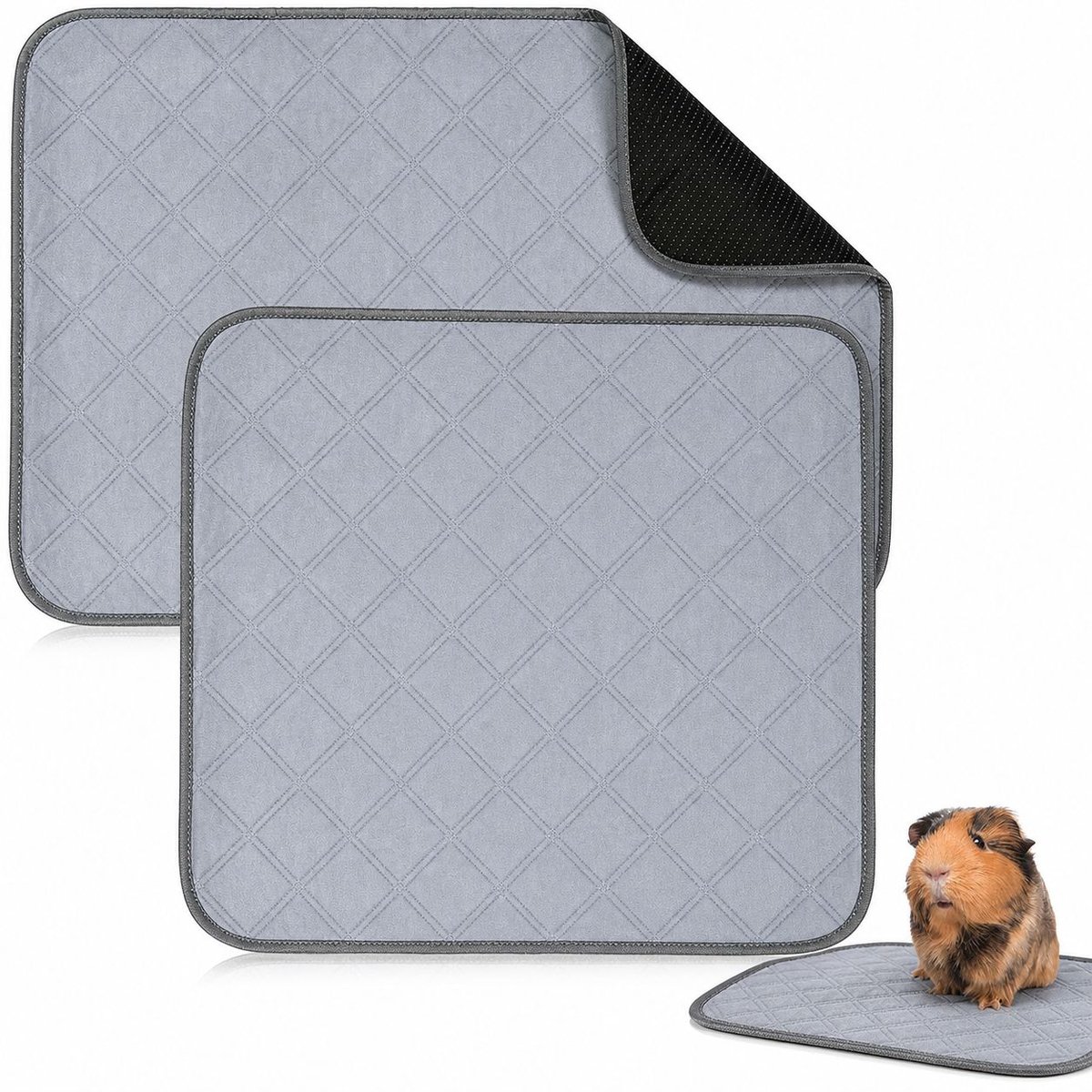 Matrasbeschermer 30x30 cm - Set van 2 Stuks - Wasbare en Waterdichte Incontinentiematras en Bedmatras Beschermer voor Baby's, Kinderen en Kleine Huisdieren