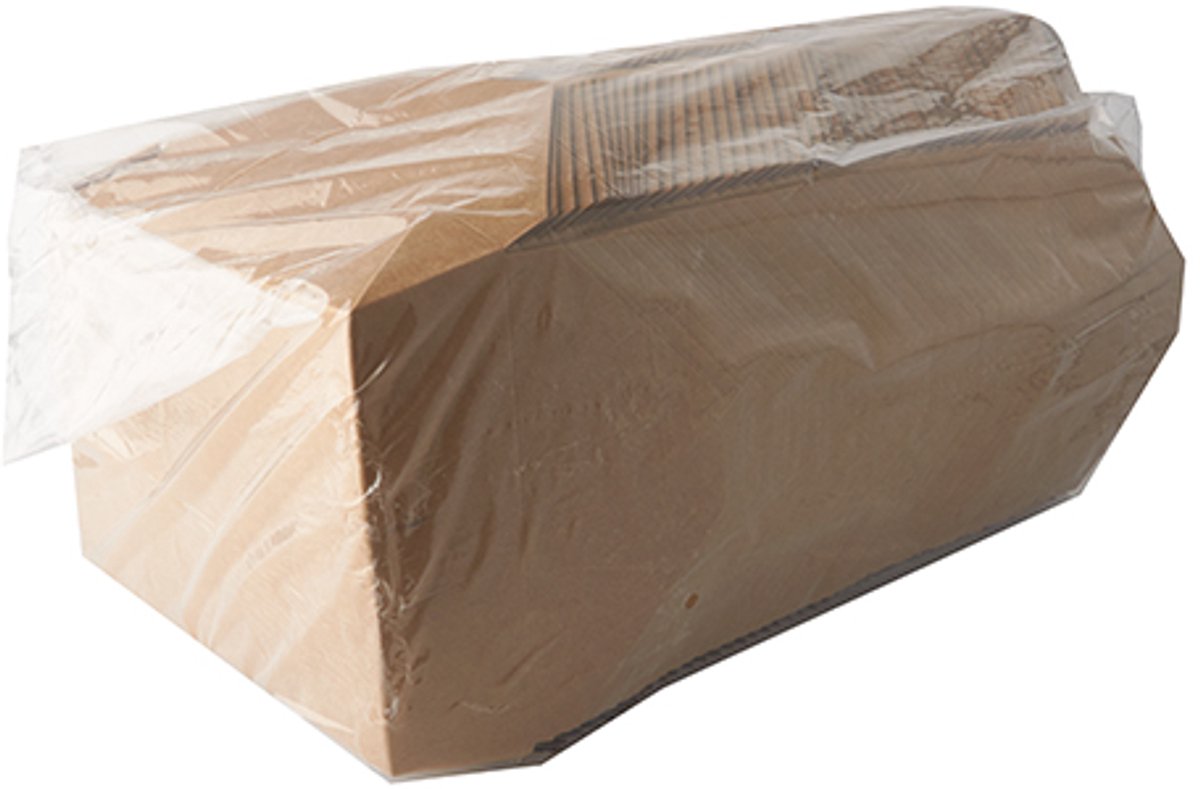 3x 50 Kartonnen lunchboxen pure 1500 ml 48 cm x 14 cm x 195 cm bruin