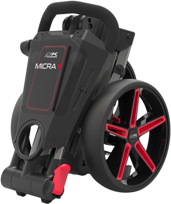 Golfkar - Sport trolley - Sportieve uitrusting - Compact opvouwbaar - 7.5 kg - Metaal/Rood — afbeelding 3
