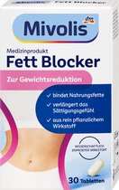 Mivolis Fett Blocker voor gewichtsverlies, 30 tabletten. Benadrukt buik met band.
