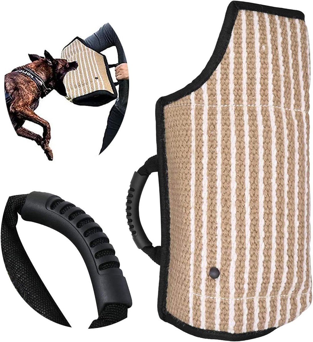 SnelShoppen - Hond Armbeschermer Mouw Voor Honden, Duurzame Jute Bijt Arm Voor Training, Geschikt Voor Pit Bull, Duitse Herdershond, Mastiff, Bescherm