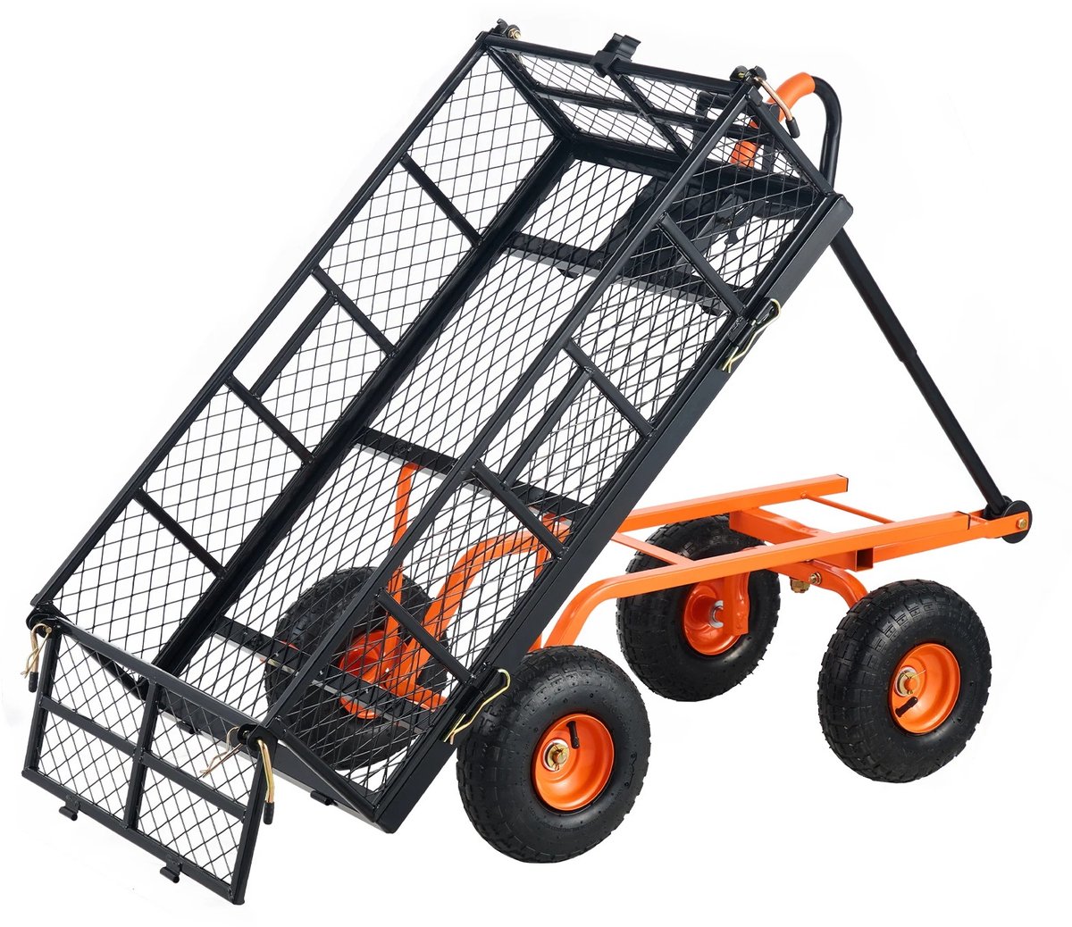 Lamor Gereedschapswagen - Gereedschapskar - Tuinkar - Tot 181 kg - 177x49,5x50 cm - 59 liter - 180° draaibaar - Kantelfunctie