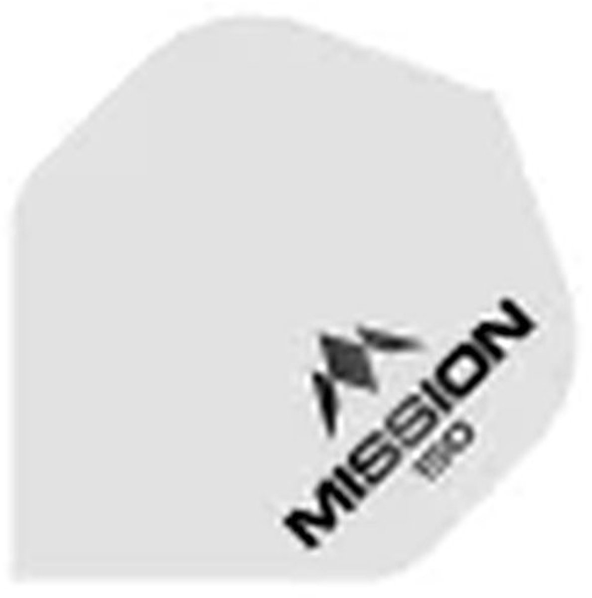 Mission Logo Std NO2 - White - 150 Micron - Dart Flights