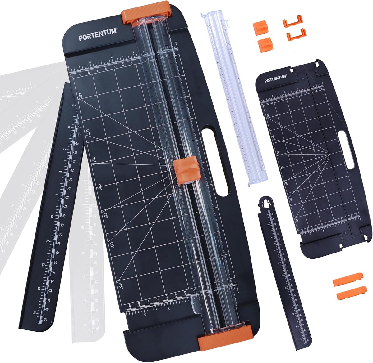 SnelShoppen - A4 Paper Cutter met Scoring Tool, Afneembare Liniaal, Guillotine voor 12 Vellen, Multi-Functionele Trimmer voor Creatief Gebruik en Kant